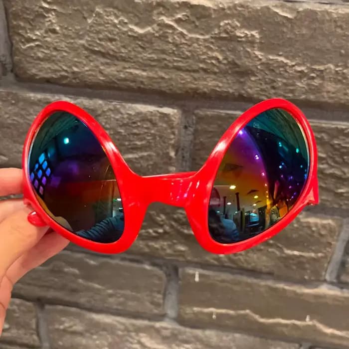 1Pc mode vacances danse lunettes de soleil hommes femmes multicolore cadre exagéré drôle