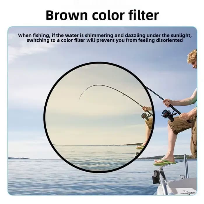 Lunettes de pêche avec télescope grossissant pour voir les paysages à distance