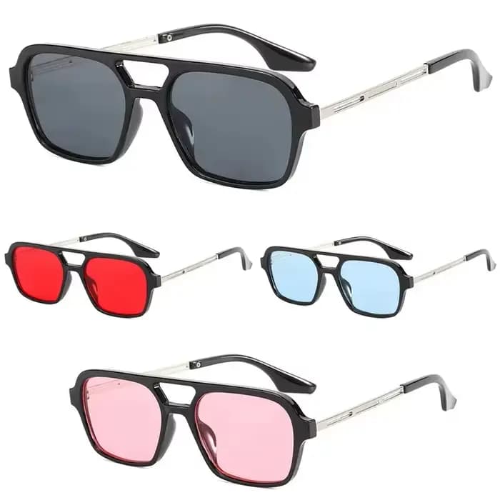 Lunettes De soleil De luxe femme lunettes De soleil hommes marque De mode concepteur petit cadre carré Vintage creux léopard bleu Oculos De Sol