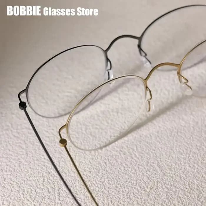 Monture de lunettes ronde classique pour hommes et femmes