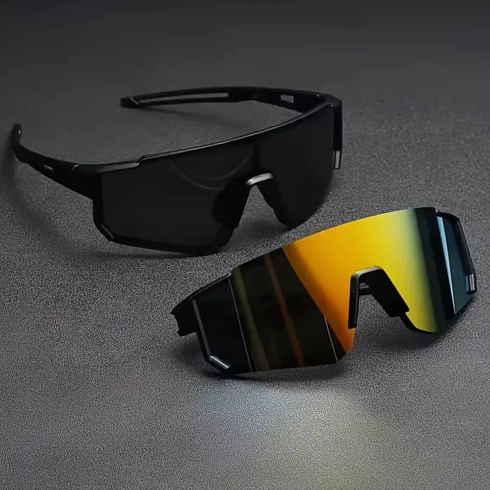 Lot de 2 lunettes tendance surdimensionnées pour hommes et femmes avec étui – Légères et durables