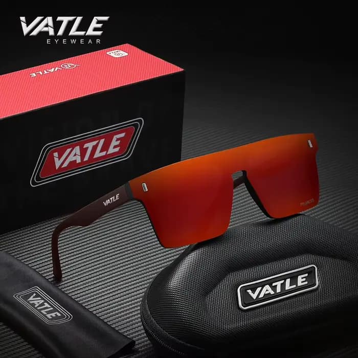 VATLE lunettes de soleil surdimensionnées sans cadre