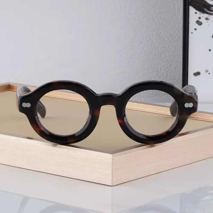 Lunettes tortue en acétate épais de grande taille