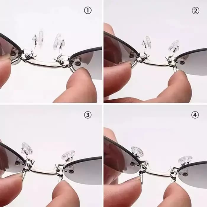 Lunettes de soleil rondes à Clip pour le nez