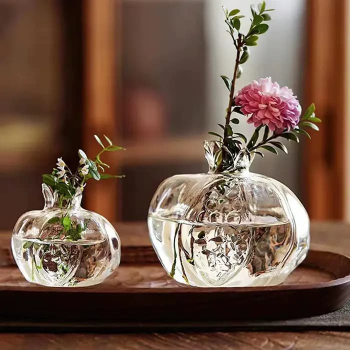 Vase à grenade créatif plante Terrarium hydroponique verre fleur séchée Vase salon salle à manger bureau Mini décoration artistique