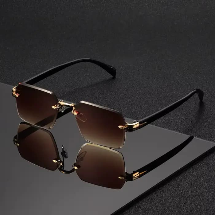 1 paire de lunettes carrées sans monture tendance