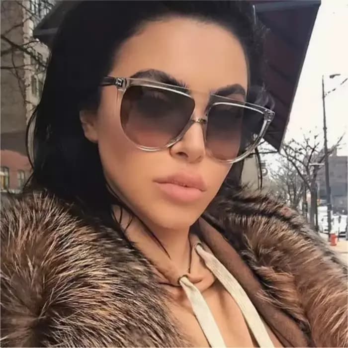 Lunettes de soleil rétro surdimensionnées pour femme 2026 – Marque vintage