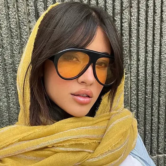 Lunettes de protection Vintage surdimensionnées ovales Punk pour femmes