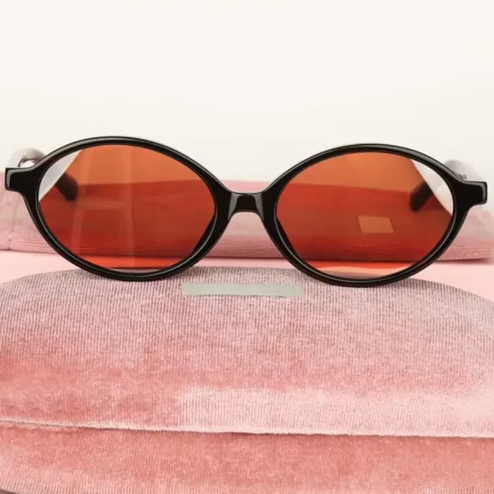 Lunettes de soleil ovales en acétate pour femmes