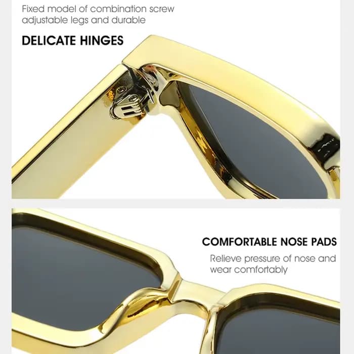 Lunettes de soleil carrées pour hommes et femmes