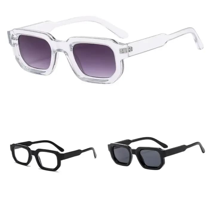 2/3 paires de lunettes de mode futuristes