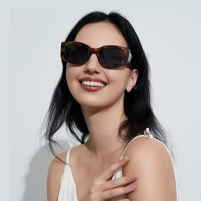 Lunettes de soleil en forme d'oeil de chat pour femmes