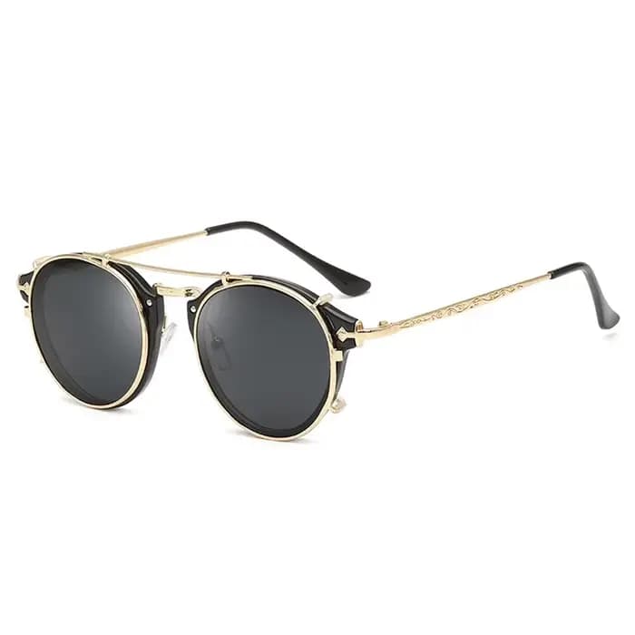 Lunettes de soleil rondes vintage pour hommes et femmes