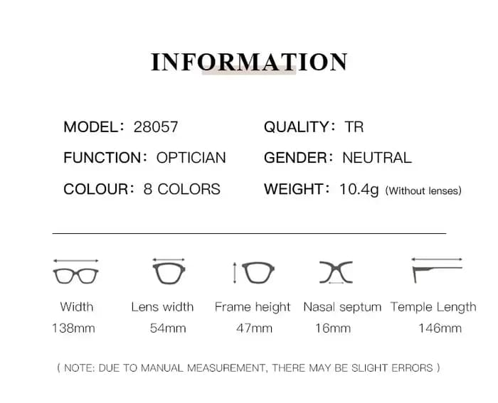Lunettes transparentes rétro pour femmes
