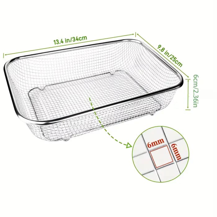 Tamis de sol en acier inoxydable – Tamis de jardinage en maille pour le filtrage, le compostage et le sable de roche, outils manuels durables et antirouille