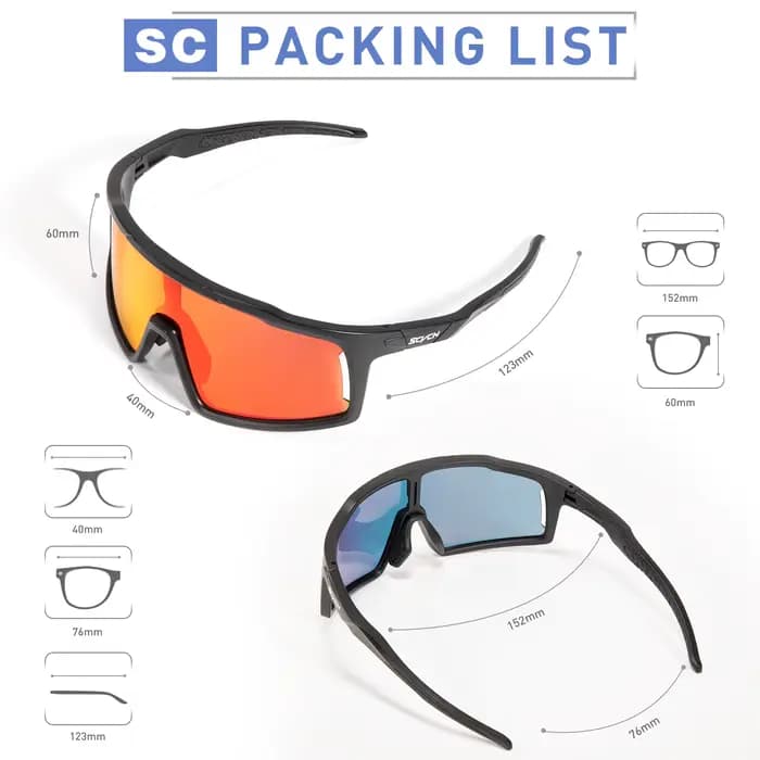Lunettes de cyclisme photochromiques Sports de plein air