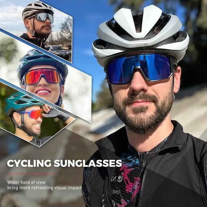 KAPVOE lunettes de cyclisme vélo pour hommes femme sport plein air