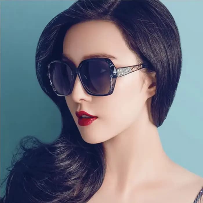 Mode lunettes De soleil carrées femme marque De luxe grand violet