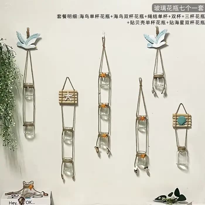 Station de propagation de Terrarium de plantes murales, jardinière en verre pour décor hydroponique d'intérieur, cadeaux de jardinage pour les amateurs de plantes