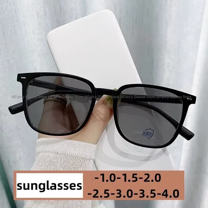 Femmes mode lunettes de soleil populaires voyage en plein air cadre carré myopie