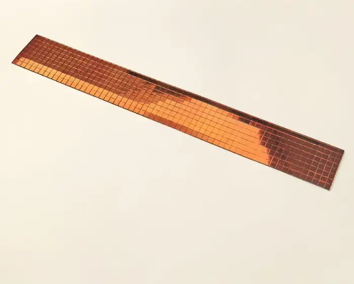 Mosaïque de miroir en verre autocollante orange, 2400 pièces de carreaux de miroir 5x5mm pour boule disco DIY, chapeau de cowboy, vase, bouteille, décoration intérieure