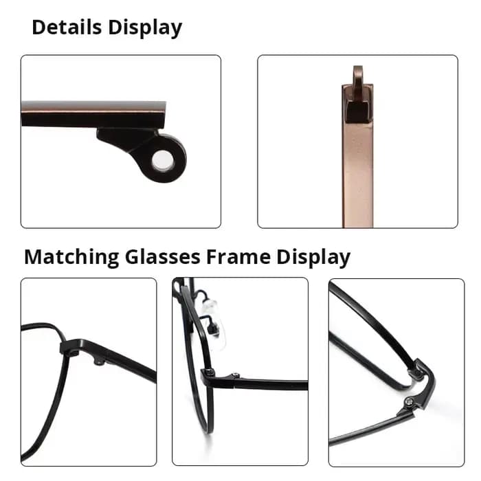 Remplacement de jambe de lunettes, bras de temple en métal pour réparation de lunettes