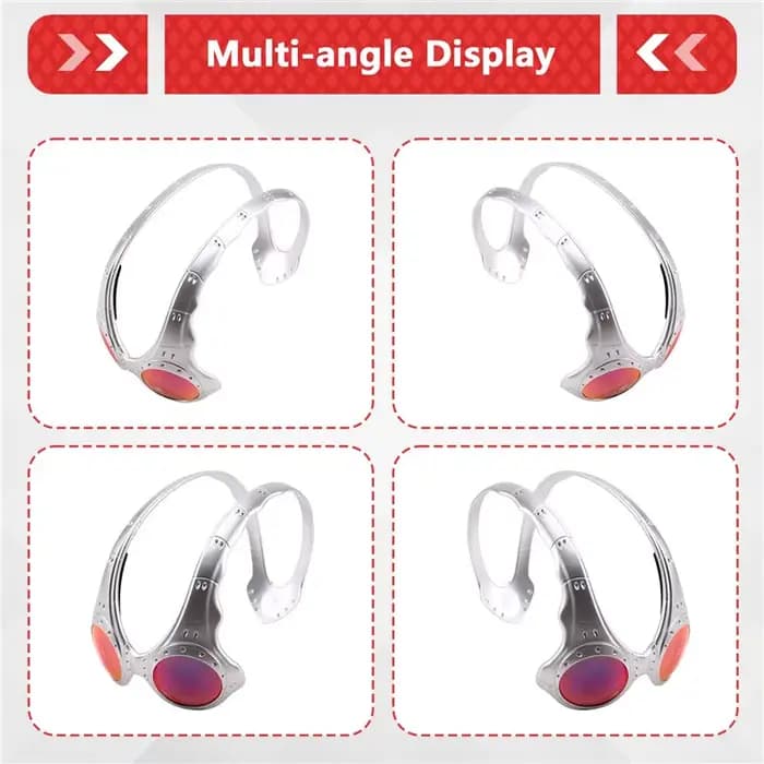 ABHS - Lunettes de soleil surdimensionnées pour le cyclisme en plein air, lunettes de sport, lunettes tendance rétro à monture métallique