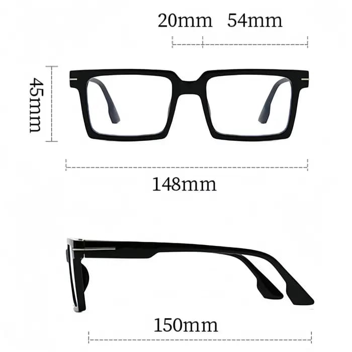 Lunettes à monture carrée à la mode européenne et américaine, décoration quotidienne pour hommes et femmes, lunettes anti-lumière bleue pour le shopping