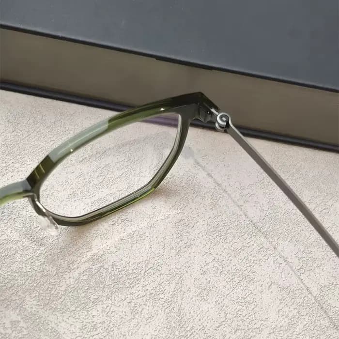 Danemark Design 1055 hommes polygone lunettes cadre rétro ultraléger titane acétate surdimensionné femmes