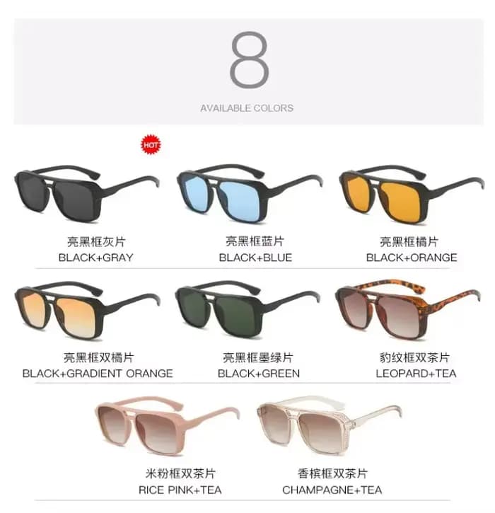 1 paire de lunettes de soleil classiques style steampunk pour hommes et femmes