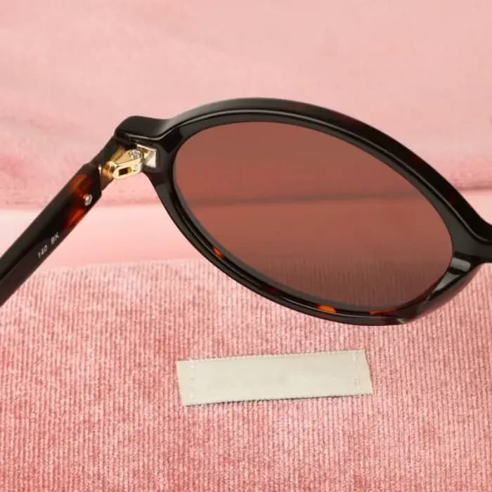 Lunettes de soleil ovales en acétate pour femmes