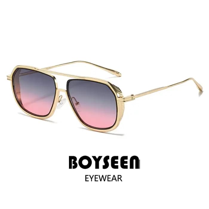BOYSEEN belles et à la mode lunettes de soleil carrées pour femmes