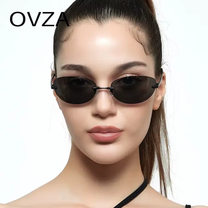 OVZA – lunettes de soleil Punk sans bords pour hommes et femmes