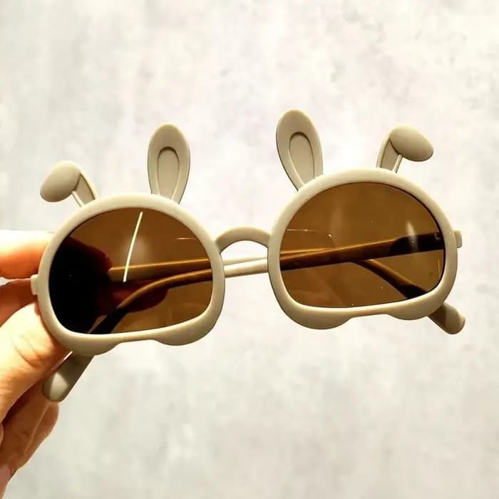 Lunettes de soleil ovales à oreilles de lapin pour enfants