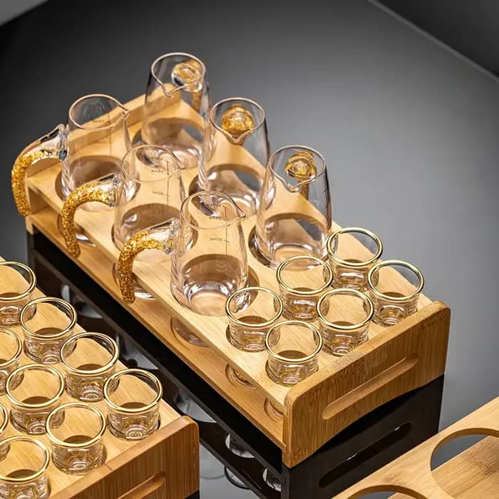 Porte-verre en bois présentoir plateau outils de cuisine plateau de rangement de tasse créative support de verre à vin blanc usage domestique nouveauté