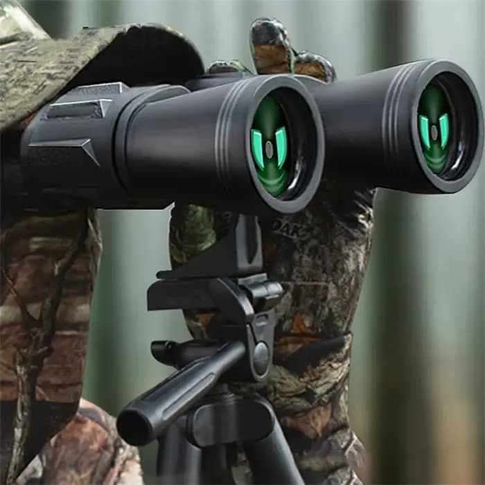 50000M militaire allemand 20X50 Zoom HD BAK4-Prism jumelles puissantes télescope professionnel longue portée pour voyage de Camping en plein air