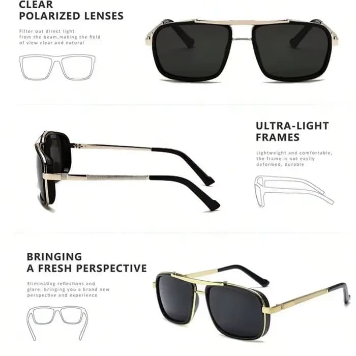 CRIXALIS métal Steampunk lunettes de soleil pour hommes mode Rock Hip Hop