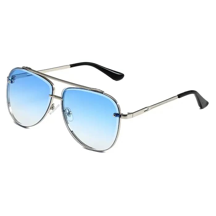 Lunettes de soleil tendance à double monture avec grandes montures