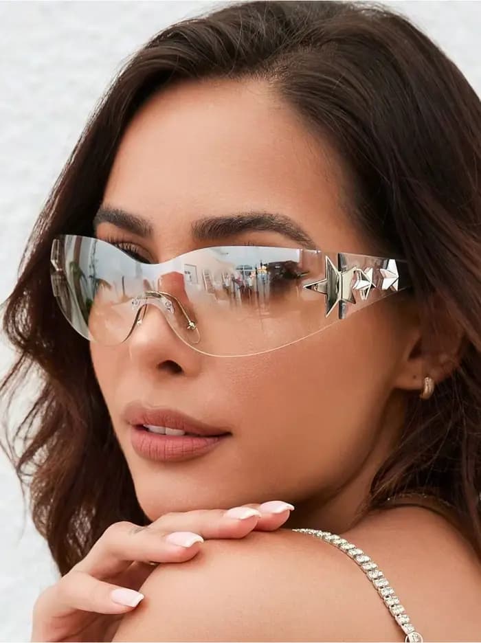 Lunettes Y2K multicolores pour femmes