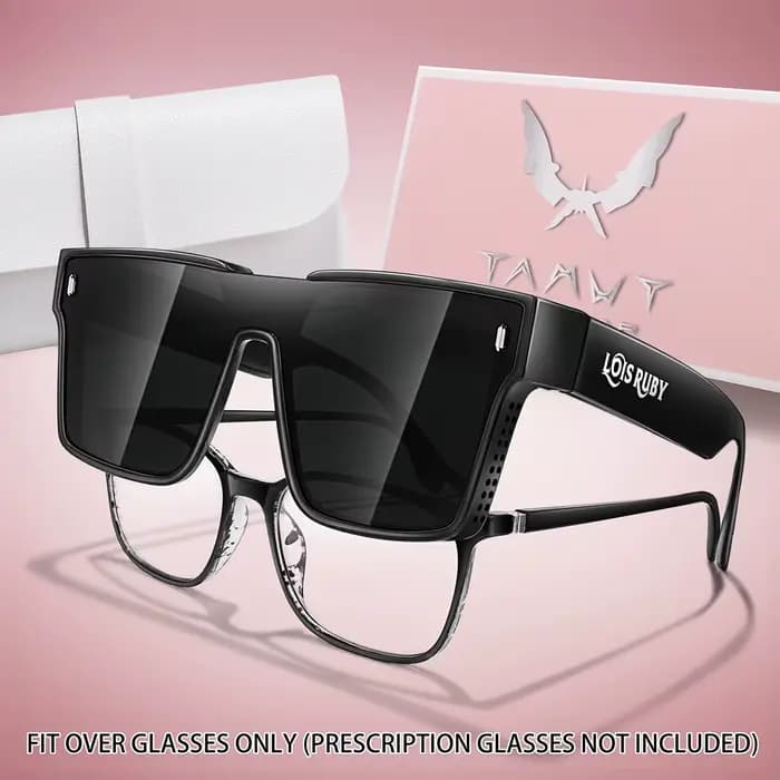 Lunettes de soleil carrées surdimensionnées pour hommes