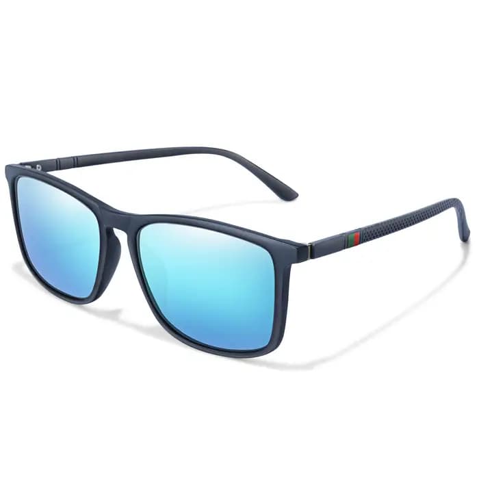 Lunettes de soleil de luxe carrées Vintage polarisées coupe-vent pour cyclisme