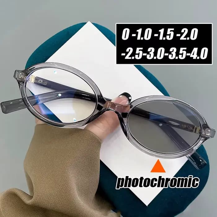 Lunettes de soleil photochromiques finies avec dioptrie pour hommes et femmes