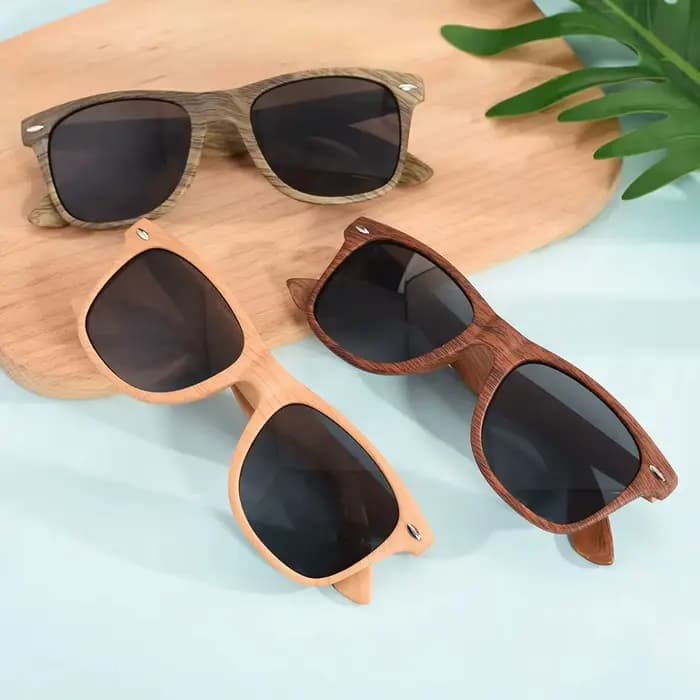 Plastiques bois bambou lunettes de soleil hommes femmes classique mode UV400 Vintage conduite