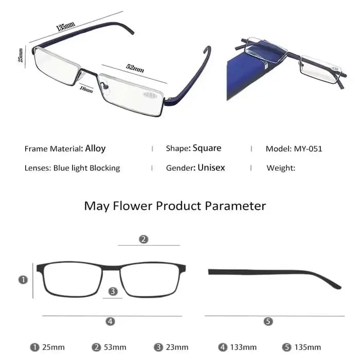 Lunettes de lecture à lumière bleue pour hommes et femmes