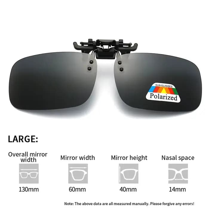Lunettes de soleil polarisées Clip 2Pcs Set Myopie