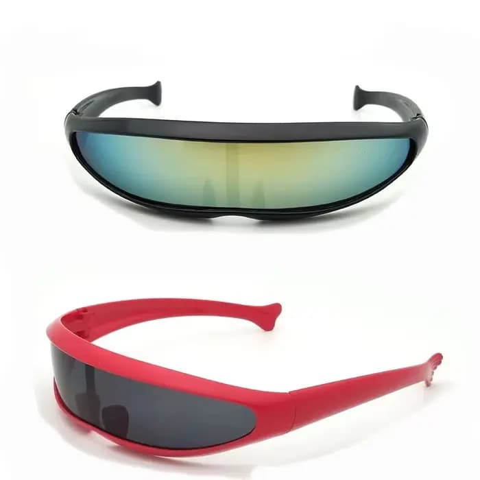 Lunettes de soleil Laser UV400 pour homme, verres miroir, futuriste
