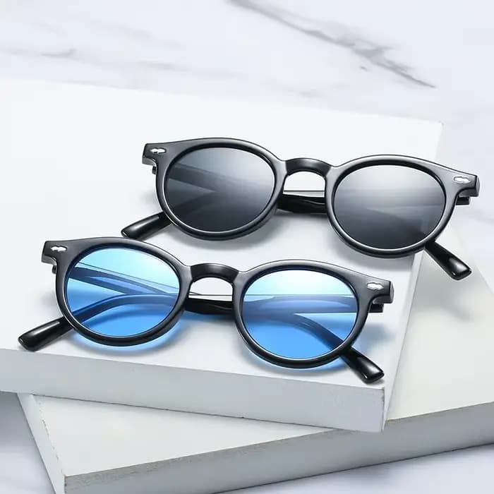 Nouvelles lunettes de soleil rondes pour hommes et femmes