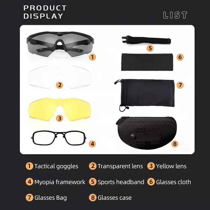 Lunettes tactiques militaires d'extérieur