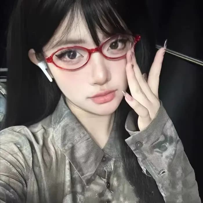 Y2K rétro ovale carré lunettes coloré petit cadre