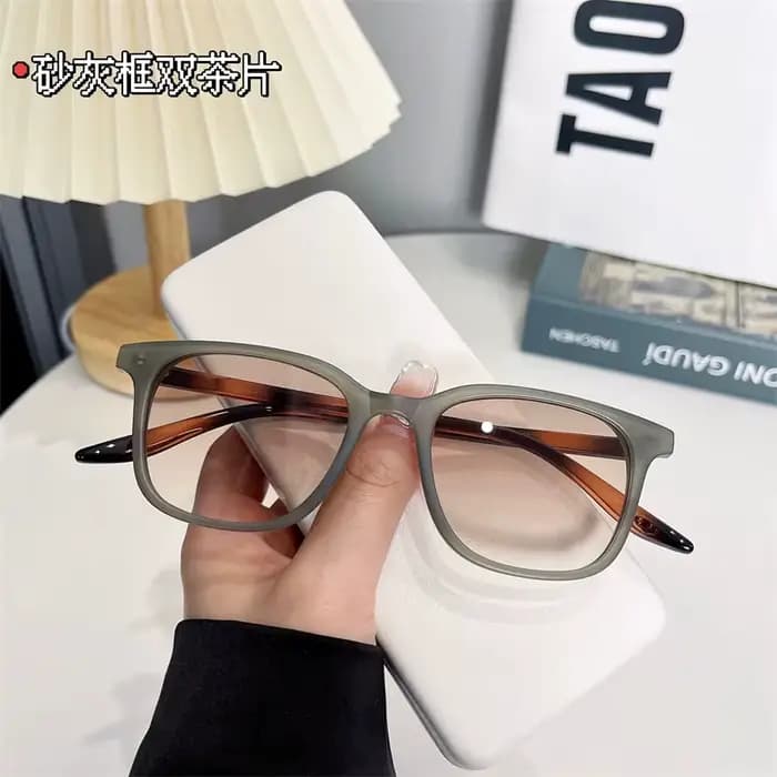 Lunettes de soleil rectangulaires de luxe pour hommes et femmes